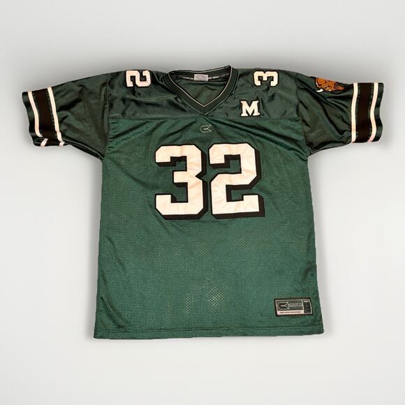 Marshall Thundering Herd Green #32 Football Jersey Large Vintage - Picture 1 of 6